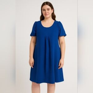 Elegant Blue Midi Dress